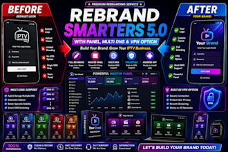 rebrand smarter 5,0 with panel, multi dns, vpn option