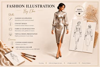 original fashion concepts and virtual model presentations