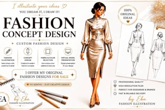 original fashion concepts and virtual model presentations