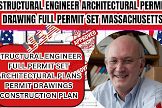 structural engineer architectural permit drawing full permit set massachusetts