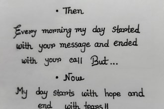 write anything with my beautiful handwriting