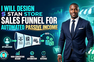 design stan store sales funnel for automated passive income