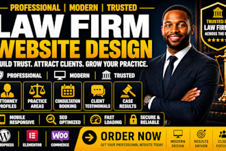 build a professional law firm, attorney, notary website that build trust