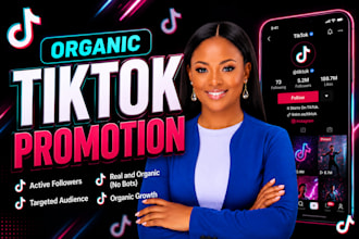 organic tiktok page promotion and growth for real followers