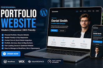 personal portfolio website, wordpress resume website, business resume website