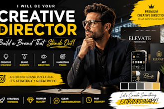 be your creative director for your brand and marketing projects
