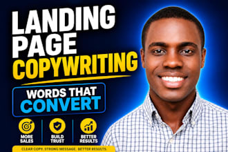 write high converting sales landing page for your business