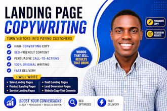 write high converting sales landing page for your business