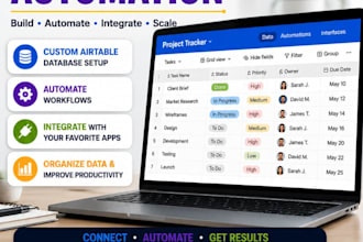 build airtable databases and workflow automation