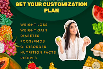 be your expert nutritionist for personalized meal plan