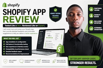 write shopify app review, shopify app installation, shopify app testing