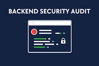 audit and secure your backend api or web application