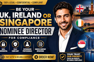 be your UK, ireland or singapore nominee director for compliance