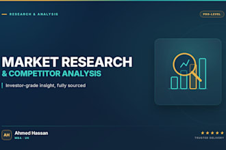 do investor grade market research with bloomberg data and tam sam som