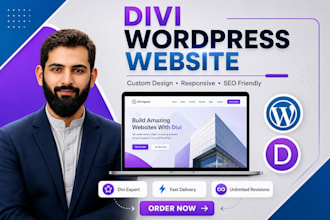 build a professional wordpress website with divi theme and divi builder