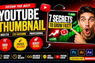 design the best youtube thumbnail
