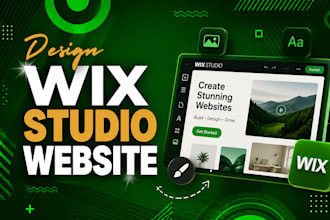develop and design wix studio website, wix ecommerce site