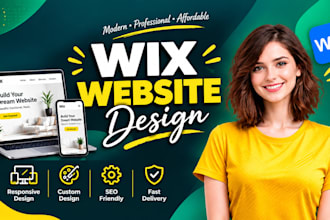develop and design wix studio website, wix ecommerce site