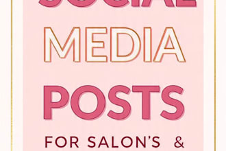 design social media posts for salon and beauty brands
