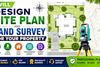 design site plan and land survey for your property