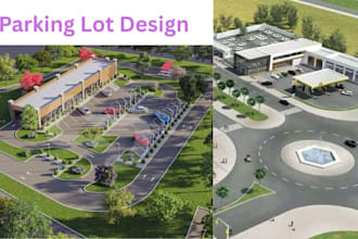 design parking lot layout, rv park and truck parking plans