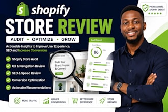 review shopify website, shopify store, conversion audit, shopify SEO