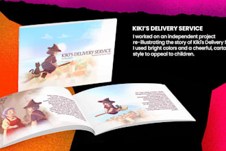 illustrate your childrens story book professionally