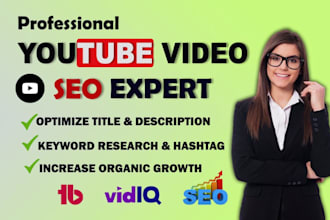be your youtube channel manager and SEO expert