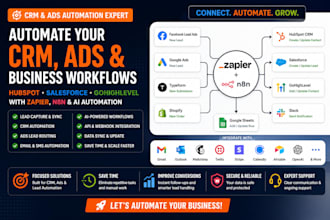 build hubspot salesforce gohighlevel monday crm  paypal n8n zapier ai automation