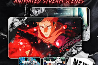 create custom animated stream screens for twitch, kick and youtube