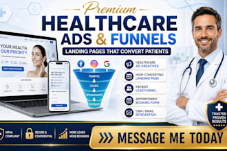 design premium clinic ads and landing pages that generate patient leads
