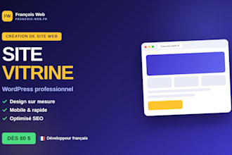create a french wordpress showcase website for your small business