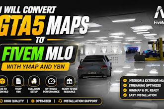 convert gta5 maps to fivem mlo with ymap and ybn