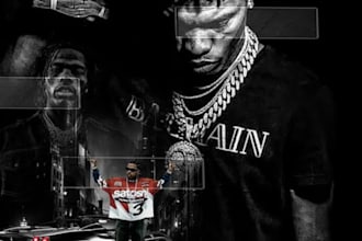 design album cover art for singles, eps and mixtapes, cartoon cover art