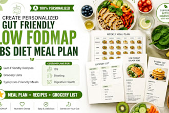 create personalized gut friendly low fodmap ibs diet meal plan and recipes