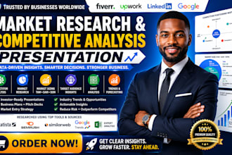 create market research competitive analysis presentation