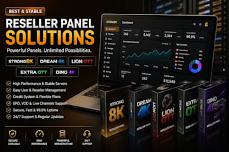 offer best reseller panel, strong8k, dream4k, lion ott, extra ott, dino4k credit