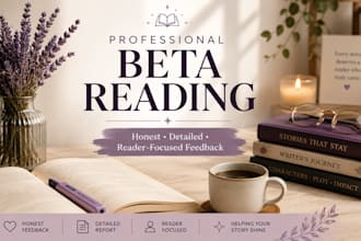 beta read your fiction manuscript