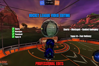 edit your shorts videos especially rocket league with high quality using topaz