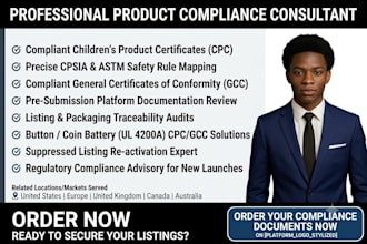 create compliant amazon CPC gcc document and safety certificate