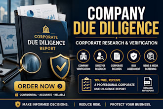 conduct company due diligence and corporate research
