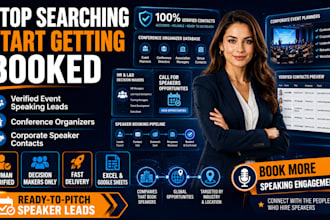 find corporate event speaking leads and conference organizer contacts