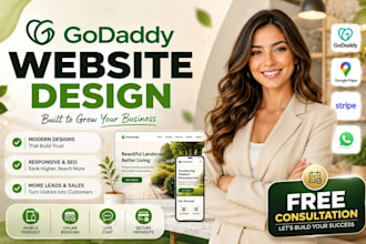 design godaddy website redesign godaddy website builder develop godaddy expert