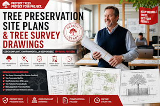 do tree preservation site plans tree survey drawings construction permit