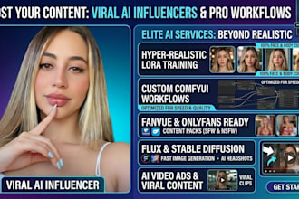 do nsfw ai influencer ai model lora training comfuyi workflow for fanvue