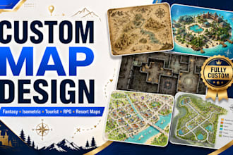 design a custom tourist map for parks, campgrounds and attractions