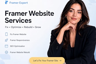 fix framer website framer responsiveness SEO optimization framer website rebuild