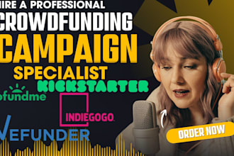 do crowdfunding promotion for gofundme indiegogo kickstarter