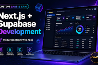 build a custom saas CRM application using nextjs and supabase