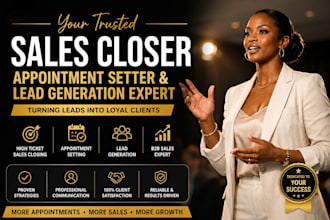 your sales closer and commission based sales representative salesperson